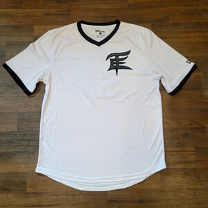 Wilson White/ Black Short Sleeve Elite Team Mens Shirt Dri Fit 9 Sz Large